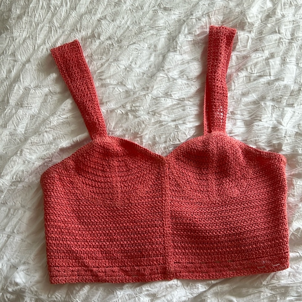 Aqua brand crochet tank top